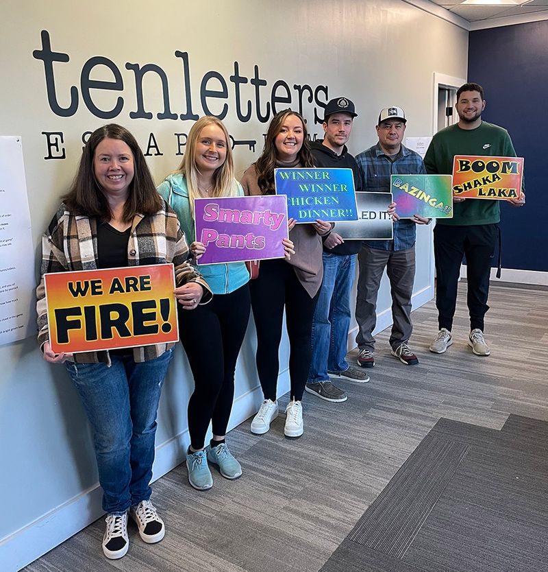 Players at Tenletters Escape Rooms