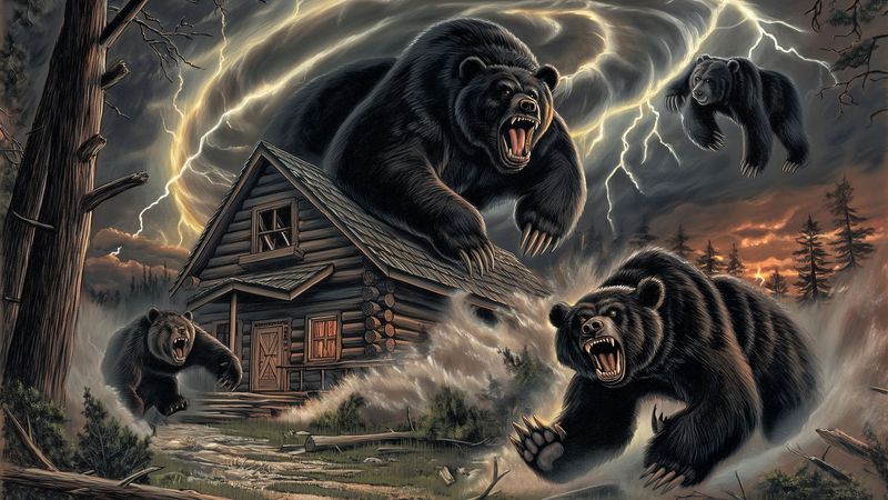 BEARNADO! escape room cabin